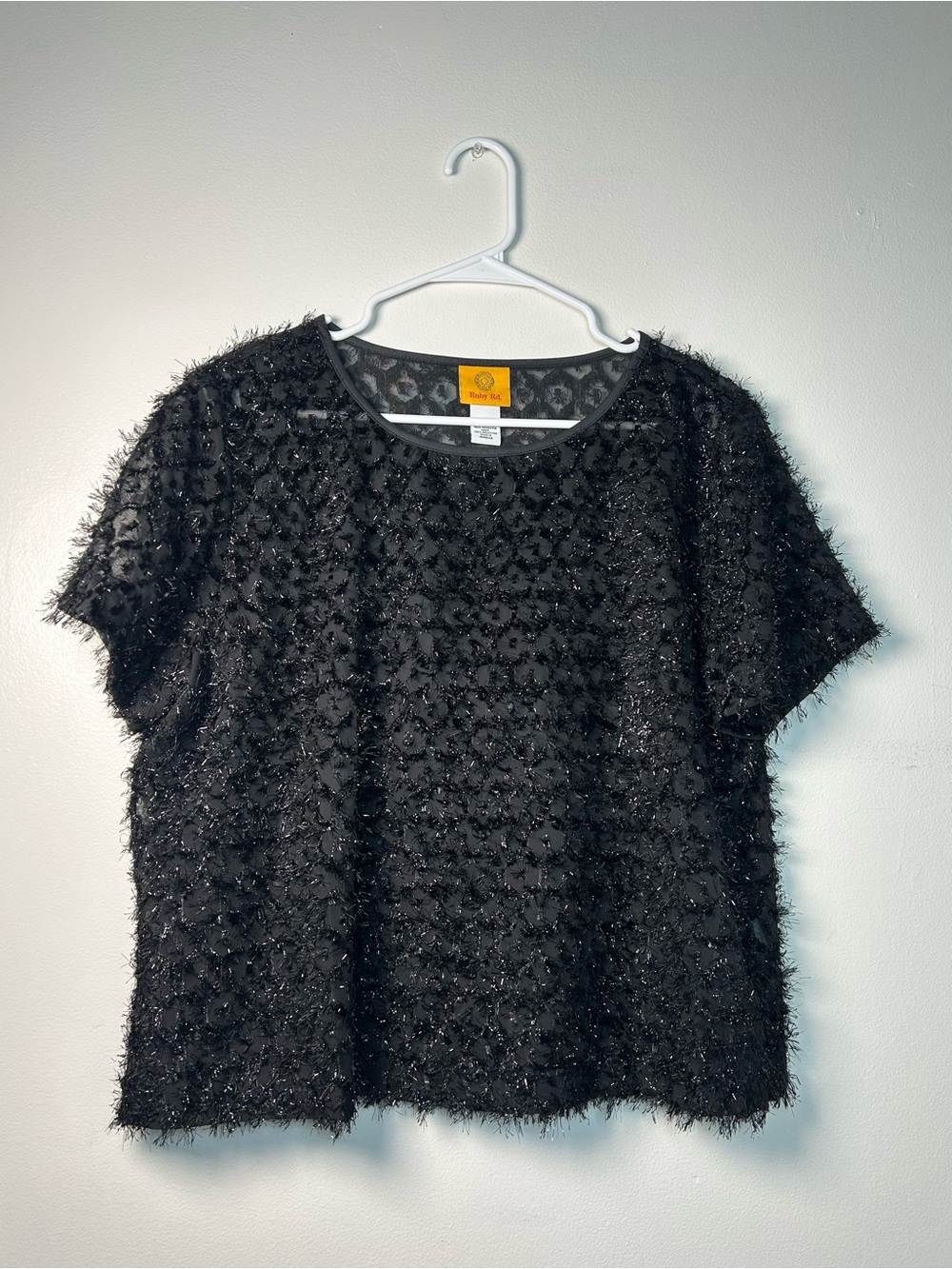 Ruby Rd  women’s eyelash cocktail party Event Top Lg Whimsygoth Y2K Rave Glam
